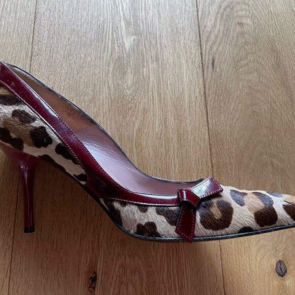 The prettiest leopard-print shoes! Vintage Cesare Paciotti, 41 - Picture 2 of 8